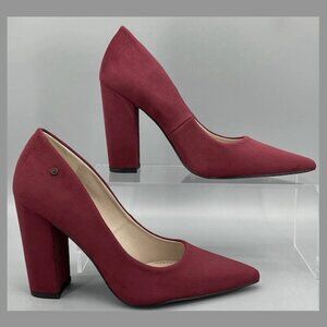 French Connection Women Kelsey Pumps Burgundy Size 8.5